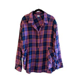 Kavu Flannel Plaid Tunic Size M